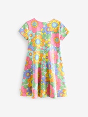 Little Bird by Jools Oliver Floral Multi Short Sleeve Skater Dress - Image 6 of 7