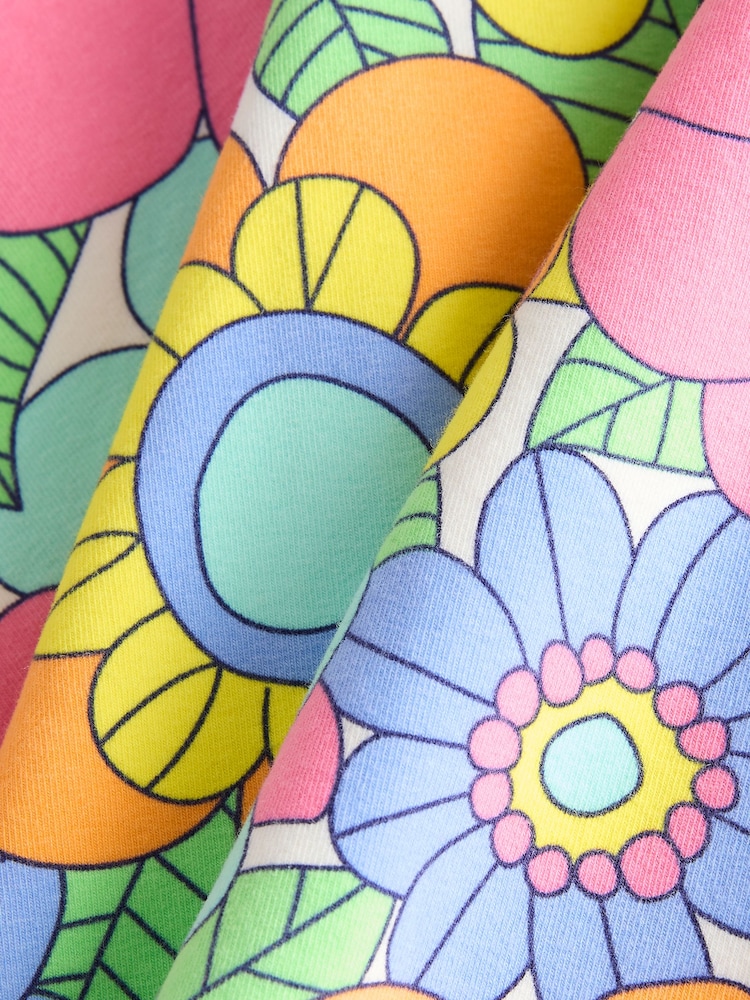 Little Bird by Jools Oliver Floral Multi Short Sleeve Skater Dress - Image 7 of 7
