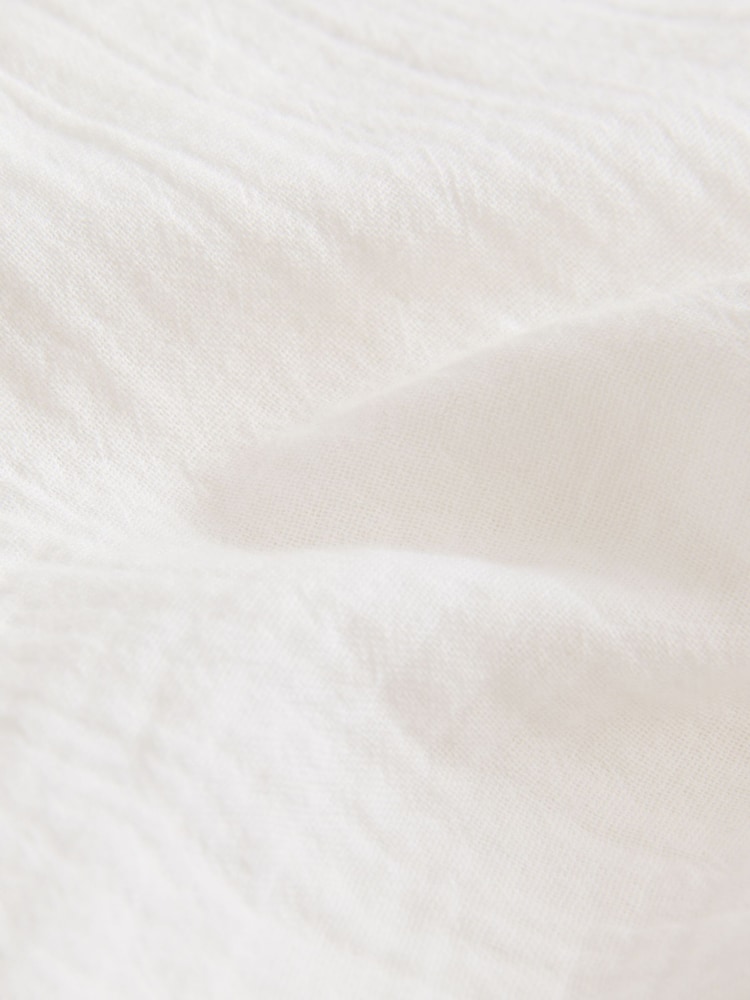White 100% Cotton Pull On Barrel Trousers (3-16yrs) - Image 6 of 6