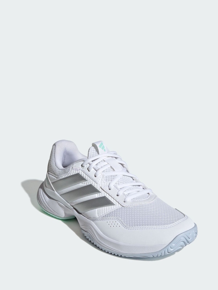 adidas White Gamecourt 3 All Court Tennis Shoes - Image 1 of 4 adidas White Gamecourt 3 All Court Tennis Shoes - Image 1 of 4