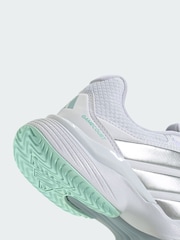 adidas White Gamecourt 3 All Court Tennis Shoes - Image 4 of 4