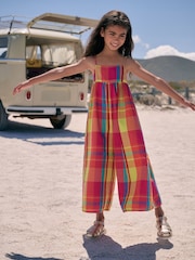 Bright Check Wide Leg Playsuit (3-16yrs) - Image 1 of 7