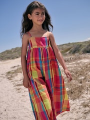 Bright Check Wide Leg Playsuit (3-16yrs) - Image 3 of 7
