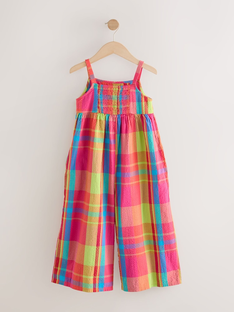 Bright Check Wide Leg Playsuit (3-16yrs) - Image 5 of 7