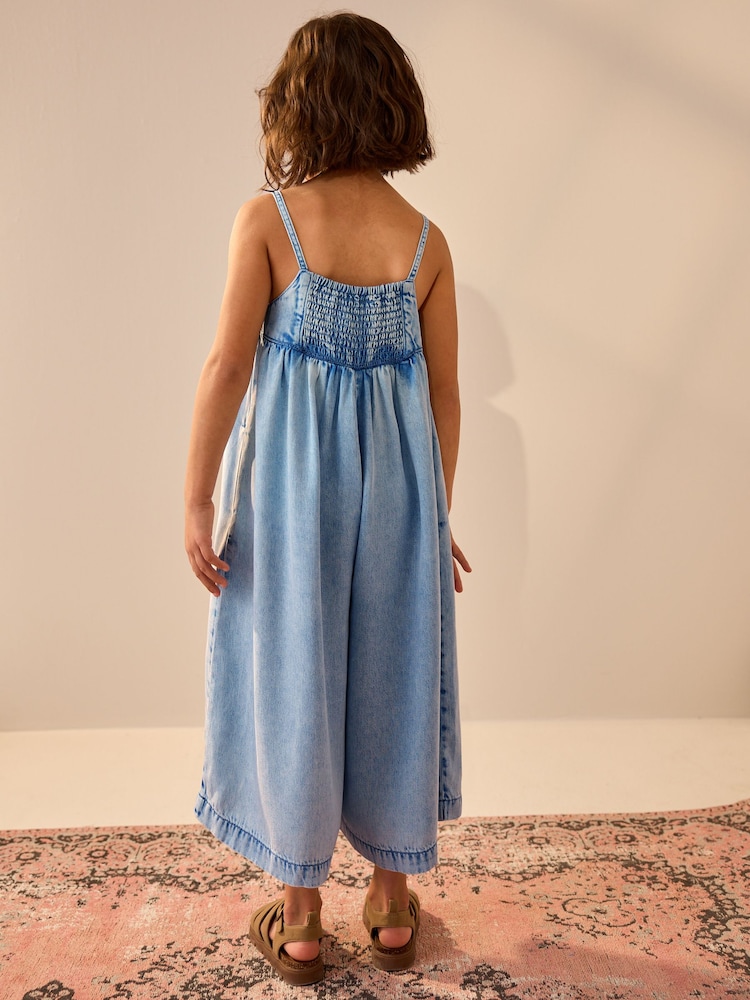 Blue Wide Leg Playsuit (3-16yrs) - Image 3 of 4
