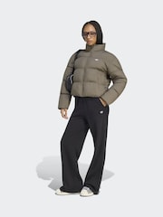 adidas Originals Brown Short Padded Jacket - Image 3 of 6
