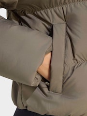 adidas Originals Brown Short Padded Jacket - Image 5 of 6