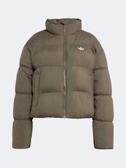 adidas Originals Brown Short Padded Jacket - Image 6 of 6