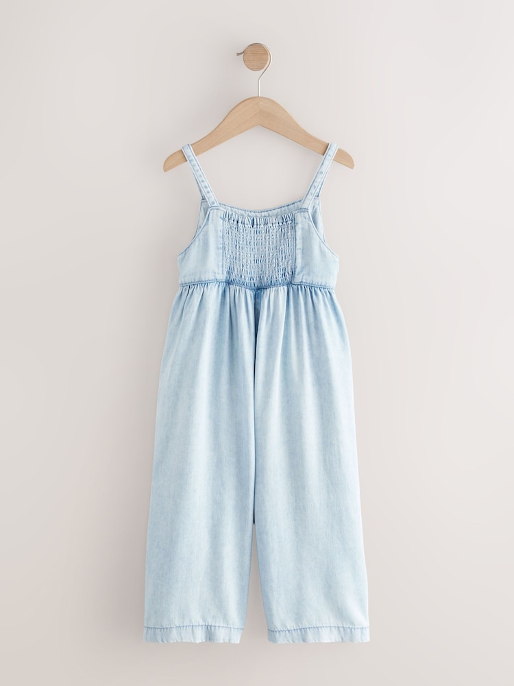 Light Wash Denim Wide Leg Playsuit (3-16yrs) - Image 5 of 7