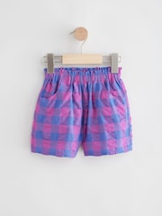 Purple Gingham Shorts (3mths-7yrs) - Image 1 of 4