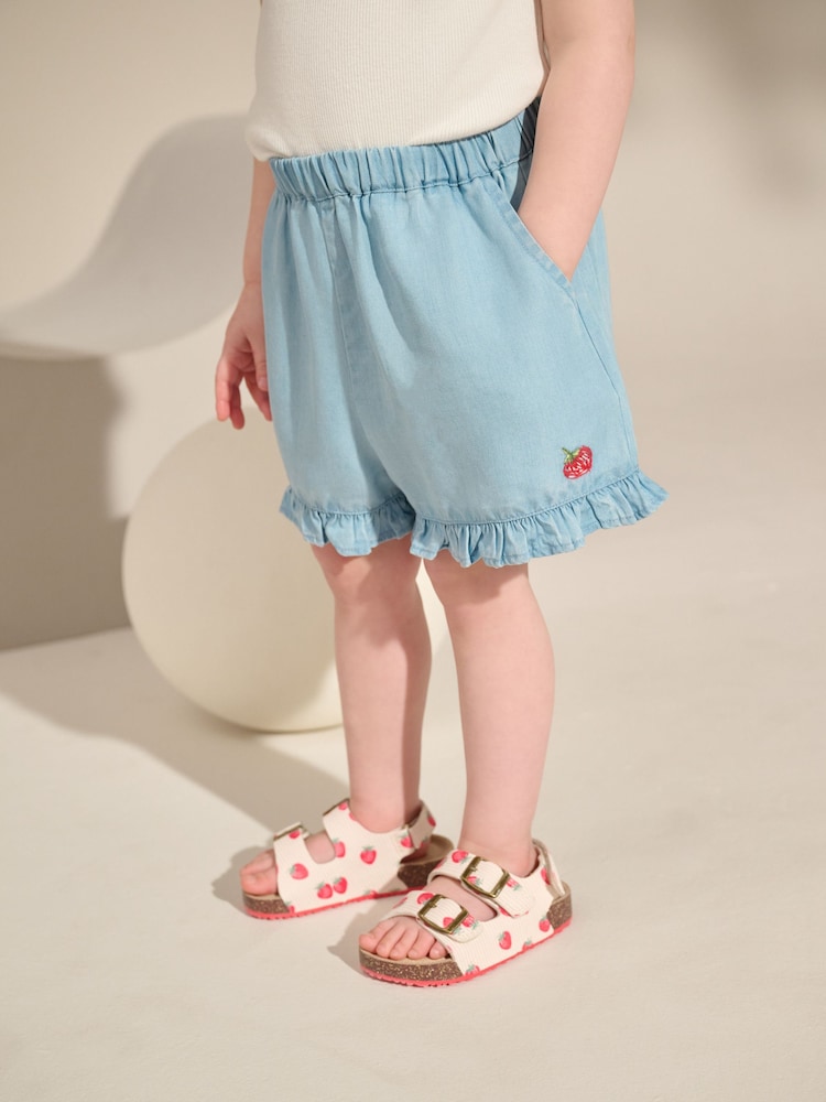 Denim Frill Shorts (3mths-7yrs) - Image 1 of 8