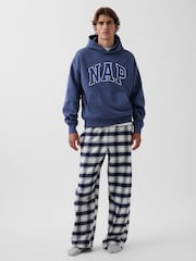 Azul marino de cuadros - Pantalón de pijama de franela ultrasuave de Gap - Imagen 2 de 5
