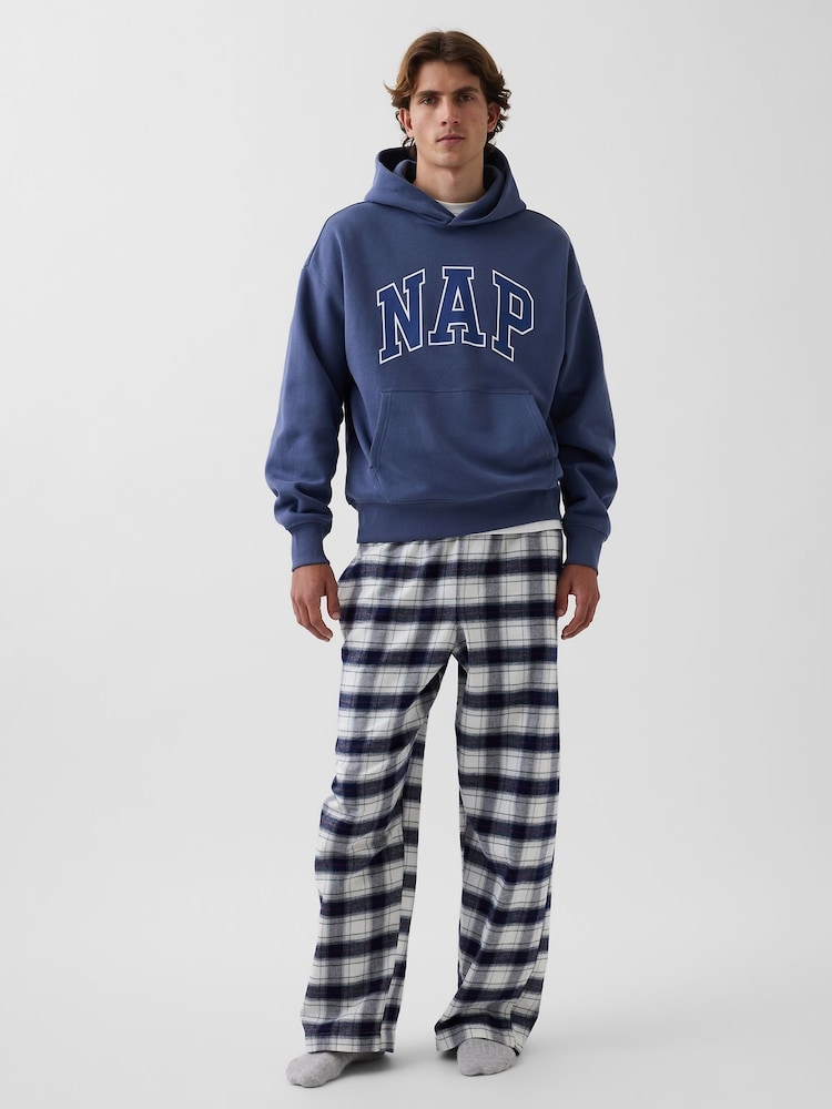 Azul marino de cuadros - Pantalón de pijama de franela ultrasuave de Gap - Imagen 2 de 5