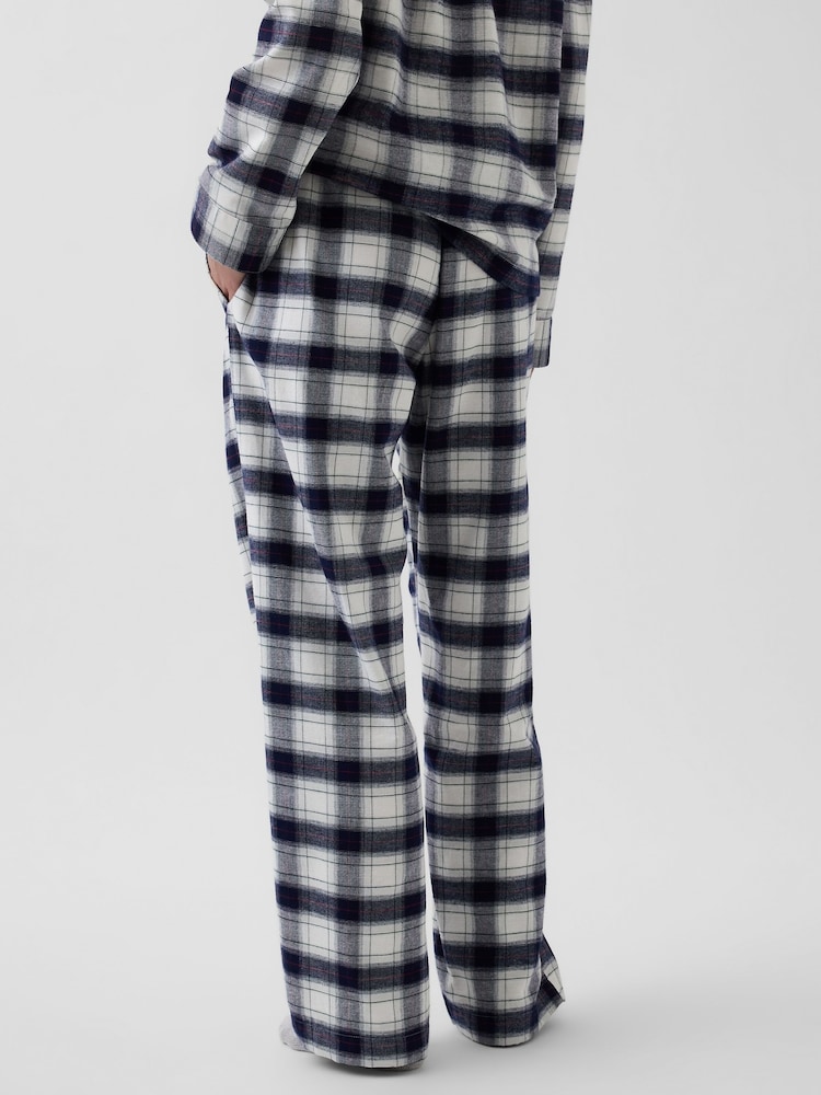 Azul marino de cuadros - Pantalón de pijama de franela ultrasuave de Gap - Imagen 5 de 5