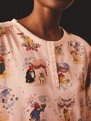 Cath Kidston Ecru Paddington Party Henley 100% Cotton Pyjamas - Image 5 of 10