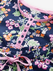 Cath Kidston Navy Botanical Miffy Henley 100% Cotton Pyjamas - Image 4 of 10