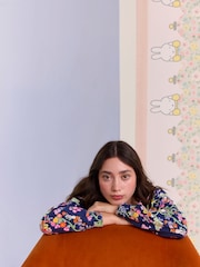 Cath Kidston Navy Botanical Miffy Henley 100% Cotton Pyjamas - Image 9 of 10