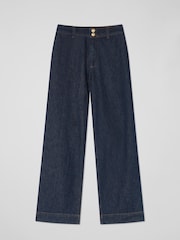 LK Bennett Greta Deep gerade geschnittene Jeans mit hoher Taille aus 100 % Baumwolle - Bild 4 von 4