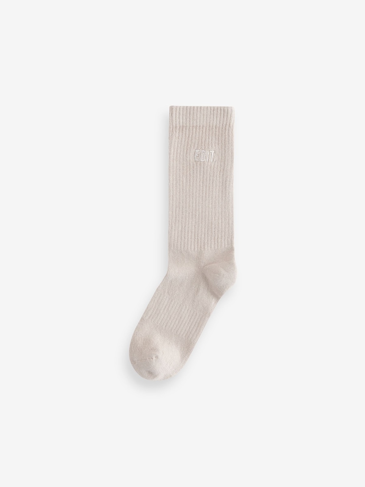 Grey/Brown EDIT Sports Socks 3 Pack - Image 2 of 7