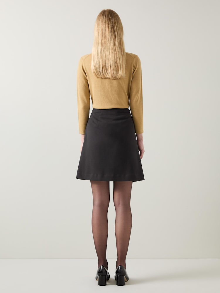LK Bennett Black Halina Skirt - Image 2 of 3
