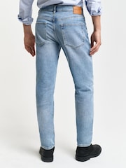 GANT LIght Wash Slim Fit 100% Cotton Jeans - Image 2 of 7