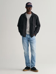 GANT LIght Wash Slim Fit 100% Cotton Jeans - Image 3 of 7