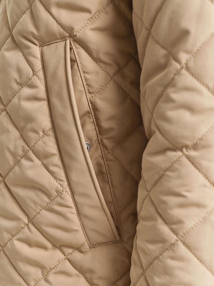 GANT Tan Brown 100% Cotton Quilted Windcheater Jacket - Image 5 of 5