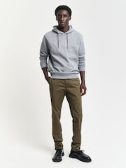 GANT Green 100% Cotton Slim Fit Twill Chino Trousers - Image 1 of 1