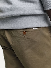 GANT Green 100% Cotton Slim Fit Twill Chino Trousers - Image 4 of 5