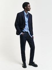GANT Dark Blue Wash Slim Fit 100% Cotton Jeans - Image 4 of 8