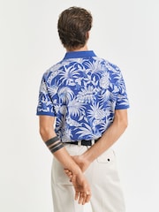 GANT Blue Stripe Polo Shirt - Image 2 of 5