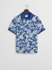 GANT Blue Stripe Polo Shirt - Image 5 of 5
