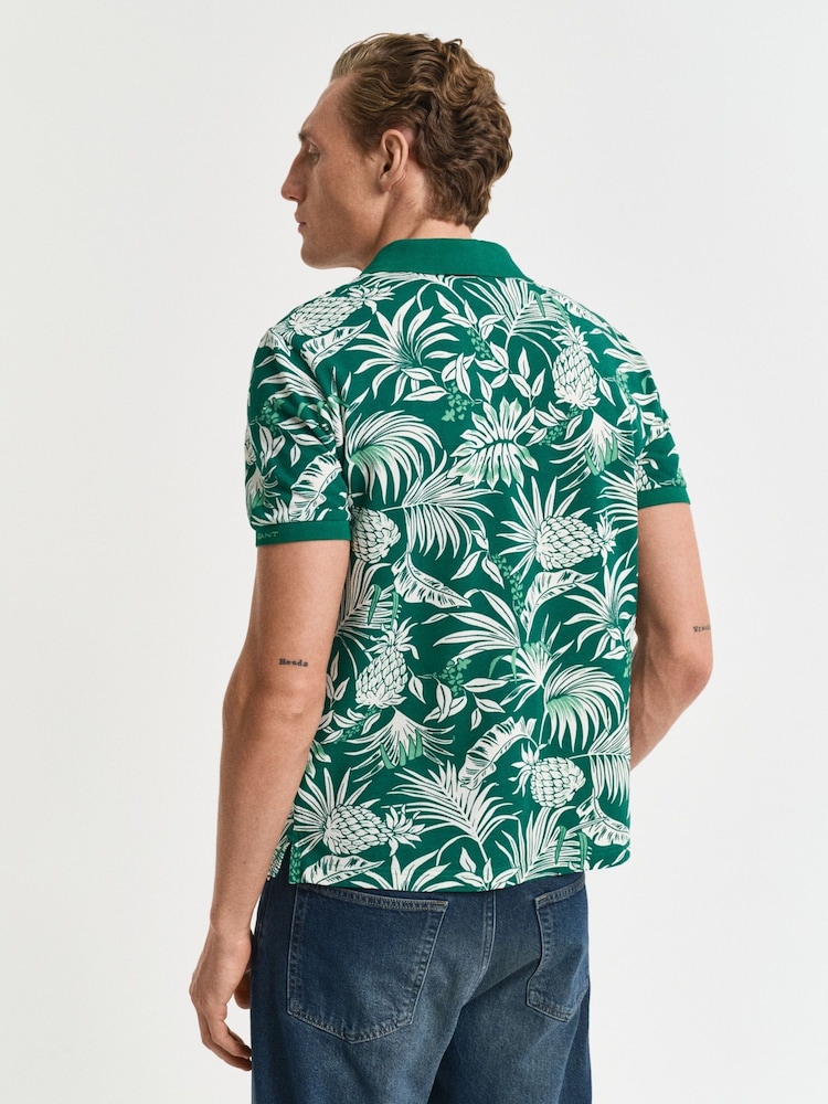 Grün - GANT – gestreiftes Polo-Shirt - Bild 2 von 5