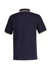 GANT Navy Tipped Polo Shirt - Image 5 of 5