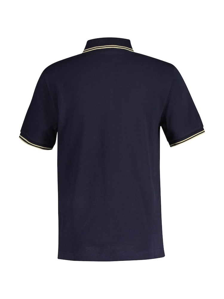 GANT Navy Tipped Polo Shirt - Image 5 of 5