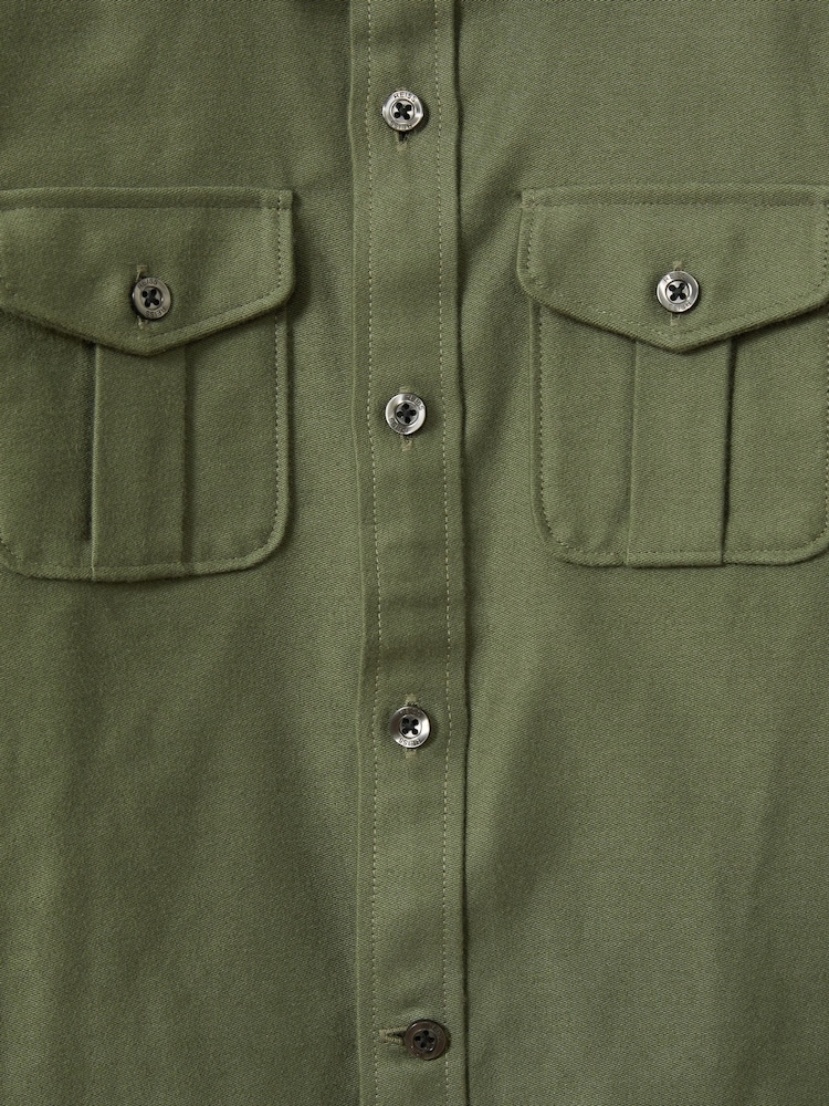 Reiss Green Thomas 9-13 yrs Brushed 100% Cotton Shirt - Image 4 of 4 Reiss Green Thomas 9-13 yrs Brushed 100% Cotton Shirt - Image 4 of 4