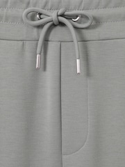 Reiss Flint Grey Premier Interlock-Jersey Drawstring Joggers - Image 6 of 6