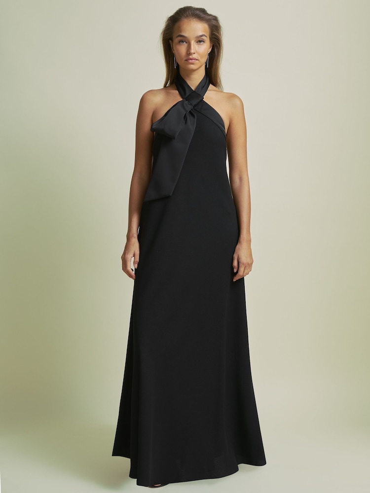 Florere Bow-Detail Halterneck Maxi Dress - Image 1 of 7
