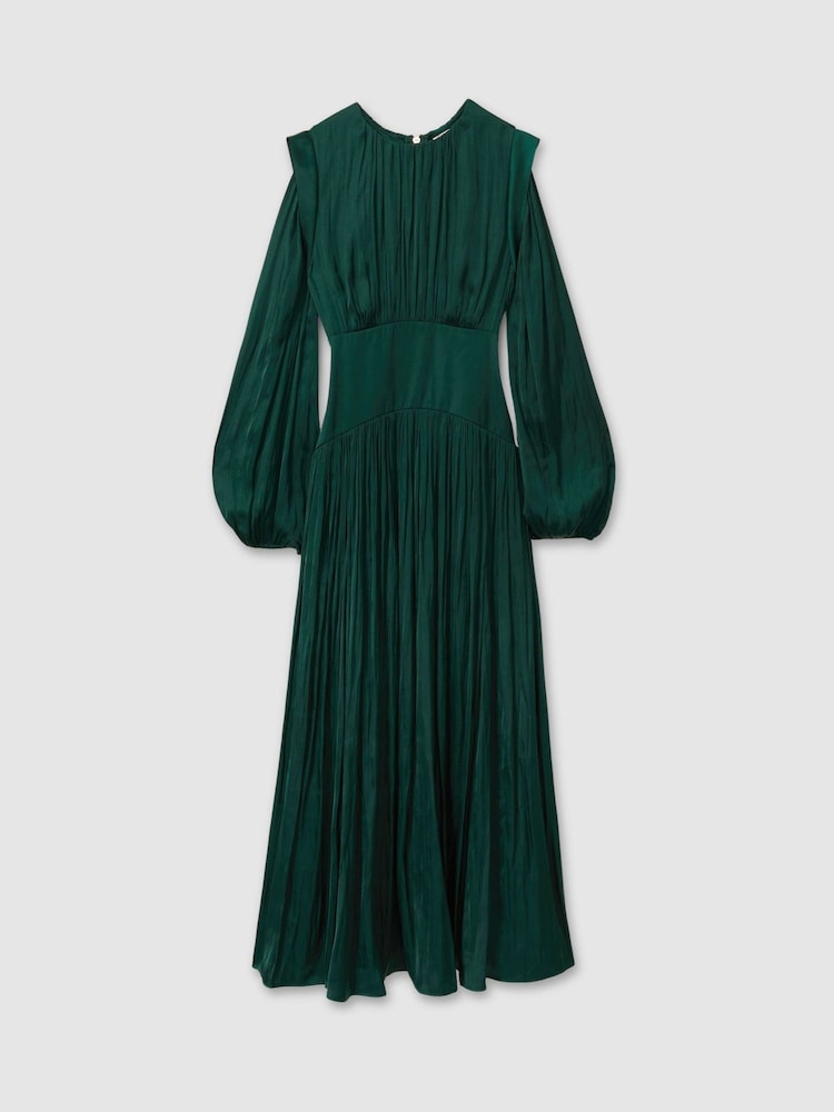 Verde oscuro - Vestido midi con mangas estilo blusón de Florere - Imagen 2 de 6 Verde oscuro - Vestido midi con mangas estilo blusón de Florere - Imagen 2 de 6