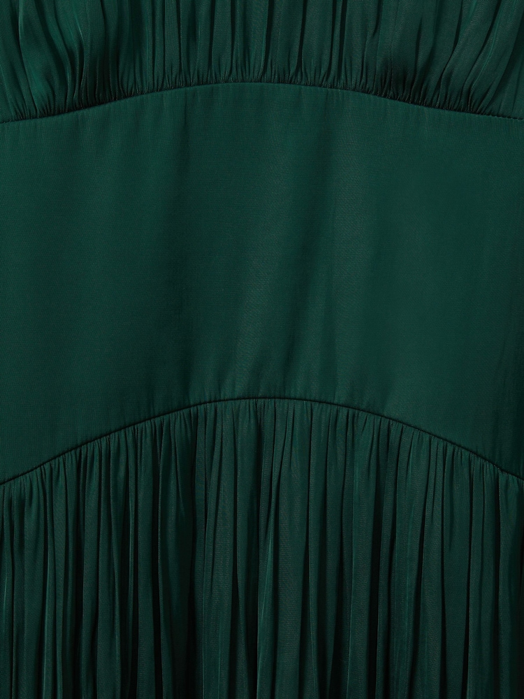 Verde oscuro - Vestido midi con mangas estilo blusón de Florere - Imagen 6 de 6 Verde oscuro - Vestido midi con mangas estilo blusón de Florere - Imagen 6 de 6