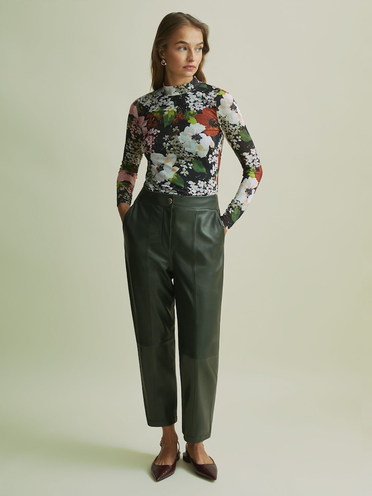 Florere Tapered Leather Trousers - Image 1 of 6