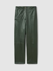 Florere Tapered Leather Trousers - Image 2 of 6
