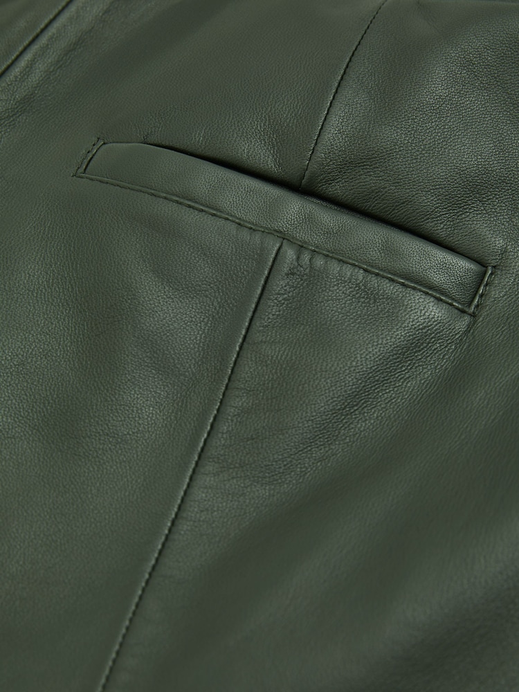 Florere Tapered Leather Trousers - Image 6 of 6
