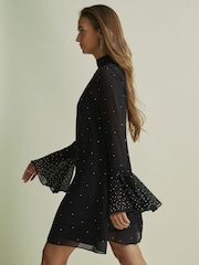Florere Rib Knit Metallic Thread Midi Dress - Изображение 1 из 7