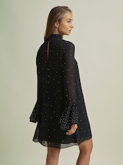 Florere Rib Knit Metallic Thread Midi Dress - Изображение 6 из 7