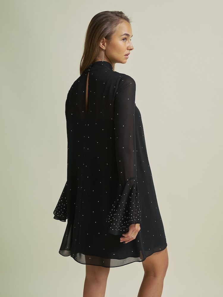 Florere Rib Knit Metallic Thread Midi Dress - Image 6 of 7