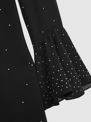 Florere Rib Knit Metallic Thread Midi Dress - Изображение 7 из 7