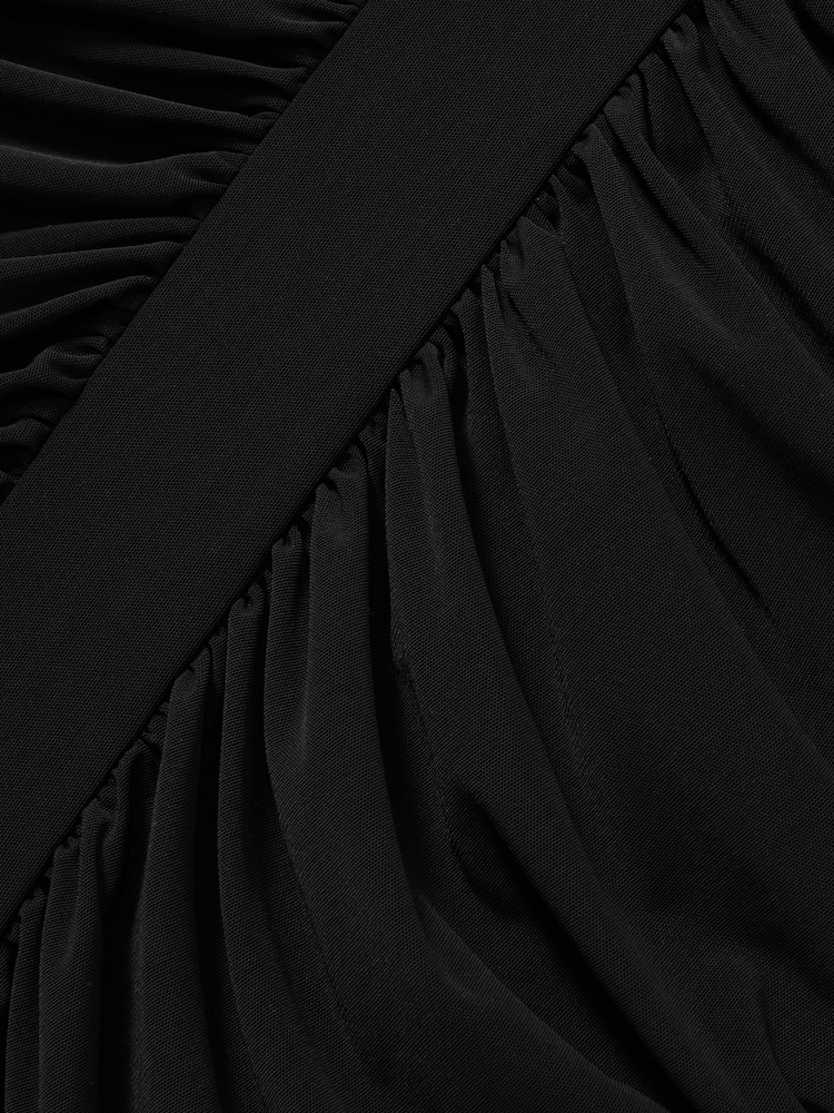 Marszczona obcisła sukienka midi Reiss Myla - Image 5 of 5