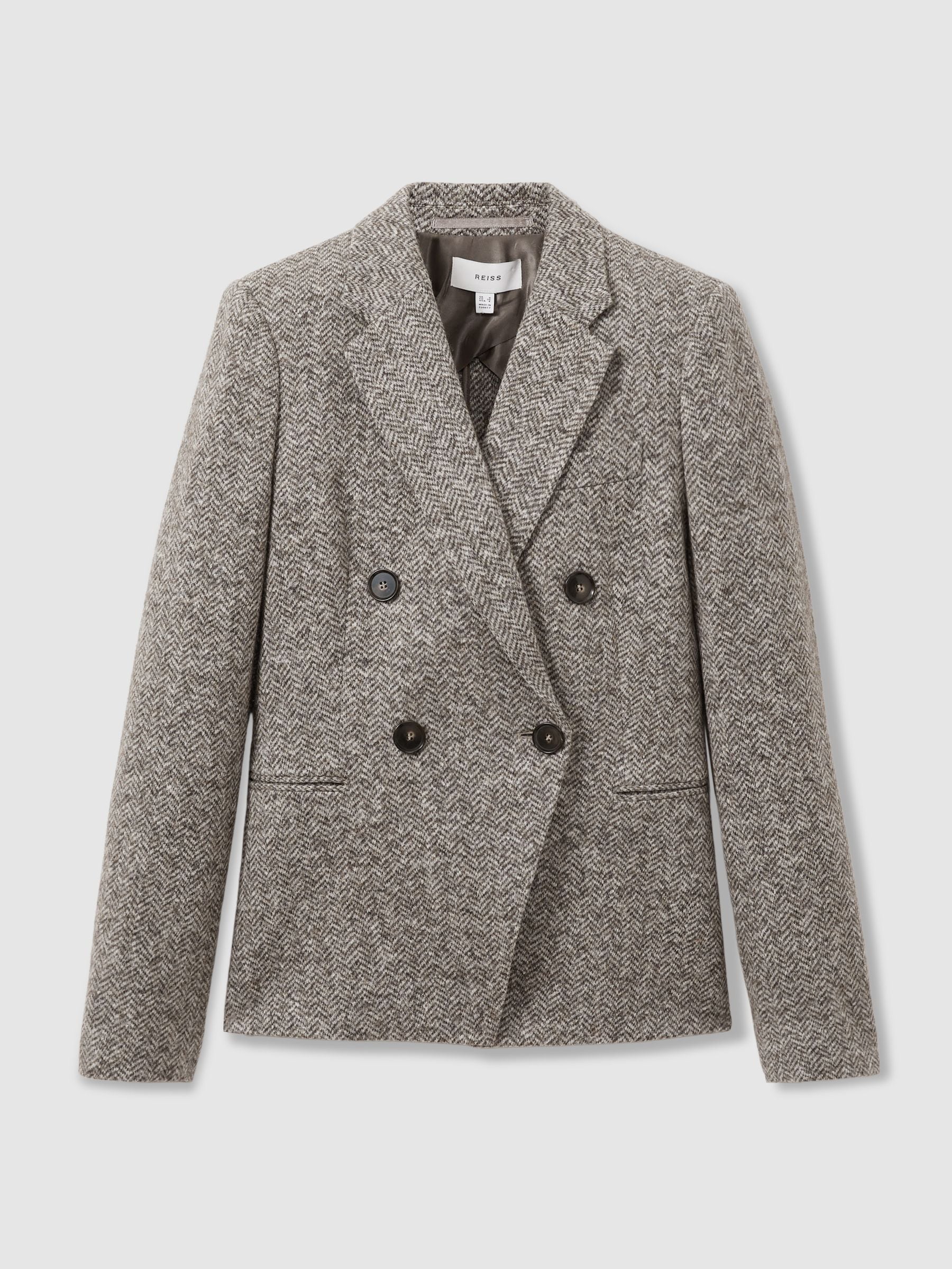 Buy Reiss Grey Belle Wool and Cotton-Blend Tweed Suit Jacket from Next  Luxembourg