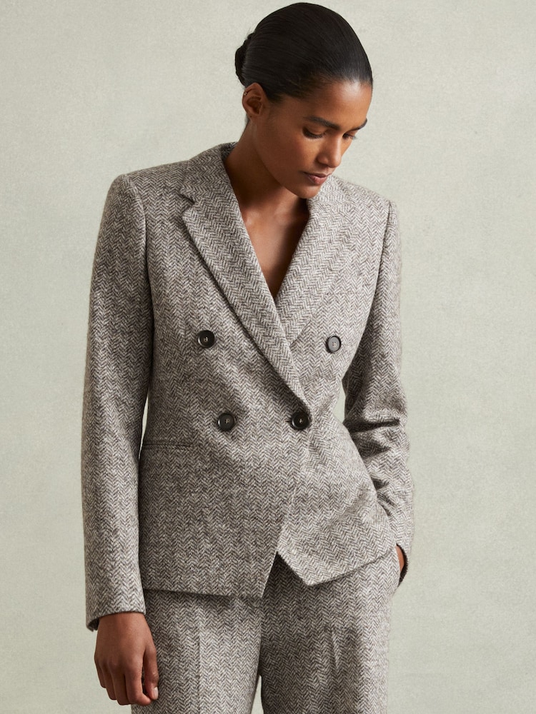 Reiss Belle Wool and Cotton-Blend Tweed Suit Jacket - Image 3 of 7